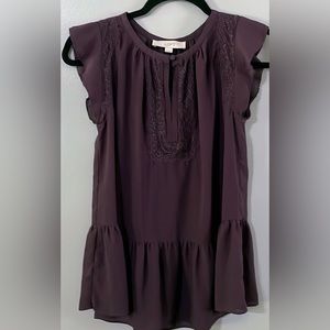 Ann Taylor Loft Purple Top XS